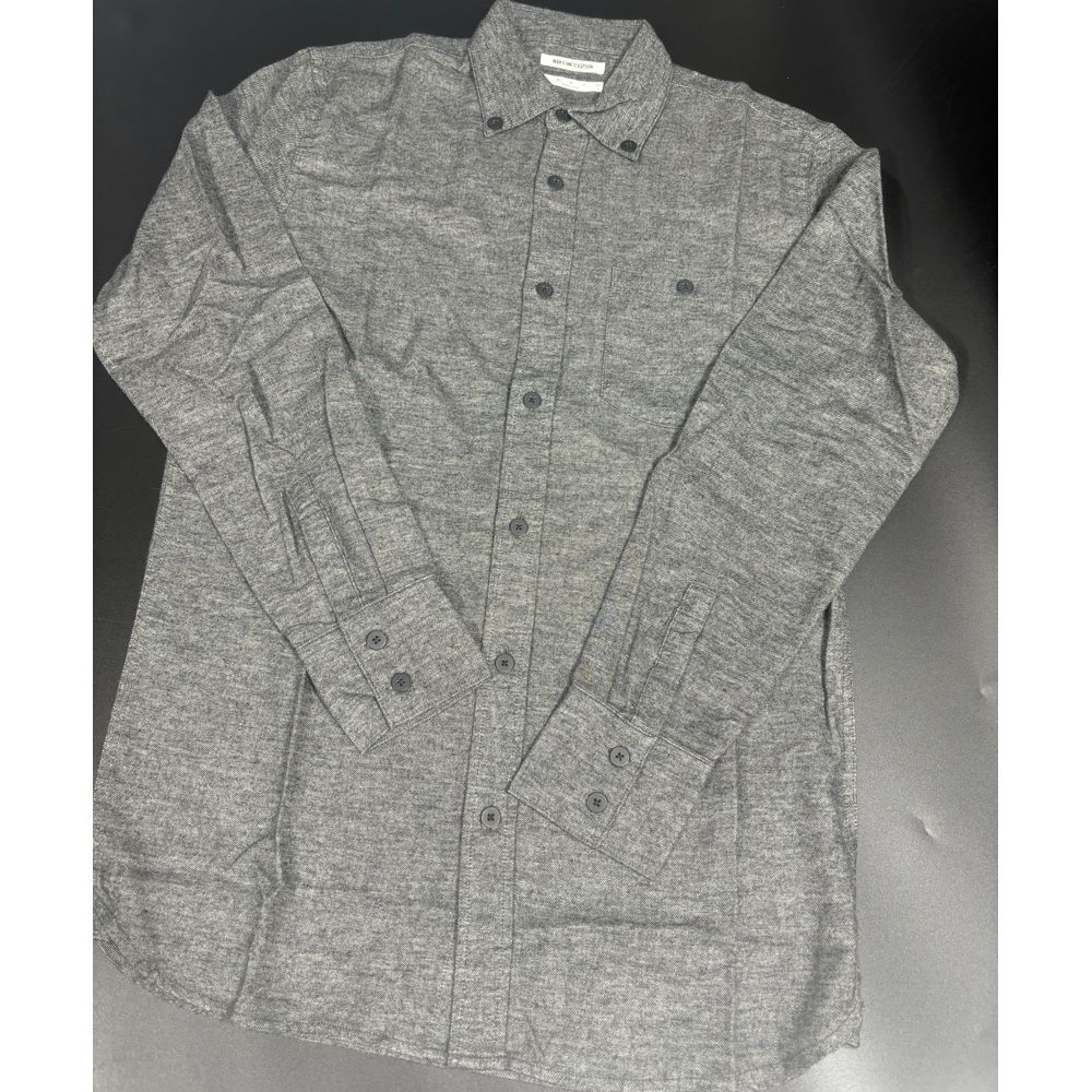 One Teaspoon NWOT Man The Classic Ace Collared‎ Shirt in Black Small MSRP $145